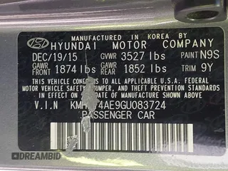 2016 Hyundai Accent SE with VIN KMHCT4AE9GU083724, listed as a IAAI auction lot 41989785 with 94,672 mi miles and . Bid and sale history available at DreamBid. Image 9.