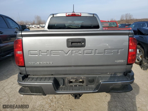 2021 Chevrolet Colorado 2WD Work Truck with VIN 1GCGSBEA1M1105443, listed as a Copart auction lot 86426854 with 92,748 mi miles and Salvage Title. Bid and sale history available at carsss.com. Image 6.