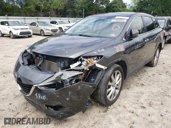 2014 Mazda CX-9 Grand Touring with VIN JM3TB3DV8E0432509, listed as a Copart auction lot 51504322 with 57,835 mi miles and Salvage Title. Bid and sale history available at DreamBid. Image 2.