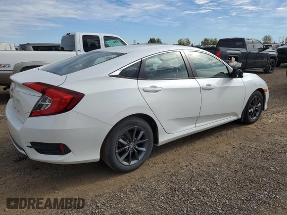 2021 Honda Civic Sedan EX with VIN 2HGFC2F7XMH004318, listed as a Copart auction lot 72408934 with 35,768 mi miles and Clean Title. Bid and sale history available at carsss.com. Image 3.