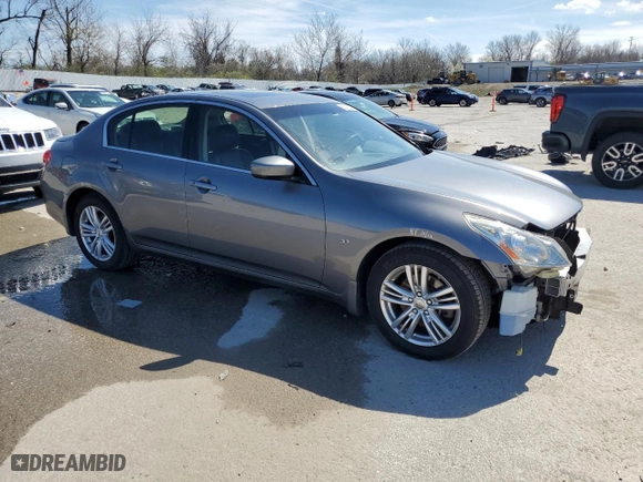 2015 Infiniti Q40 with VIN JN1CV6ARXFM521763, listed as a Copart auction lot 50992515 with 199,513 mi miles and Clean Title. Bid and sale history available at carsss.com. Image 4.
