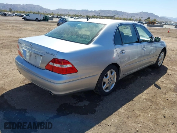 2005 Lexus LS 430 z VIN JTHBN36F150180604, wystawiony jako IAAI lot #41673727 z przebiegiem 182 363 mil mil oraz . Historia ofert i sprzedaży dostępna na DreamBid. Obrazek 4.