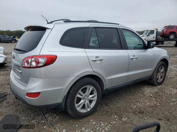 2012 Hyundai Santa Fe SE with VIN 5XYZHDAG7CG130696, listed as a Copart auction lot 80062094 with 156,628 mi miles and Salvage Title. Bid and sale history available at carsss.com. Image 3.