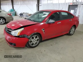 2008 Ford Focus SE with VIN 1FAHP35N78W279594, listed as a Copart auction lot 52183015 with 117,086 mi miles and Salvage Title. Bid and sale history available at carsss.com. Image 1.