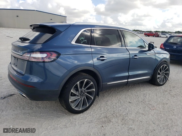 2019 Lincoln Nautilus Reserve with VIN 2LMPJ6LP6KBL42061, listed as a Copart auction lot 72395554 with 66,004 mi miles and Salvage Title. Bid and sale history available at carsss.com. Image 3.