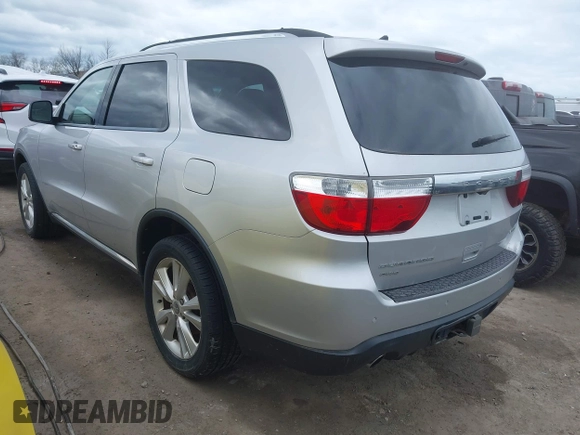 2012 Dodge Durango Crew with VIN 1C4SDJDT7CC309362, listed as a IAAI auction lot 41995500 with 227,049 mi miles and . Bid and sale history available at carsss.com. Image 3.