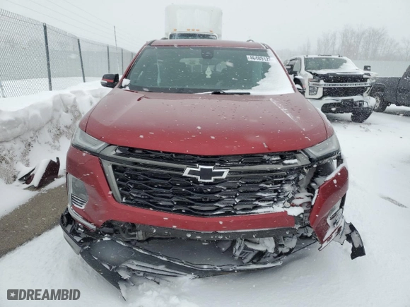 2022 Chevrolet Traverse Premier with VIN 1GNEVKKW9NJ138455, listed as a Copart auction lot 46489125 with 0 mi miles and Salvage Title. Bid and sale history available at carsss.com. Image 5.