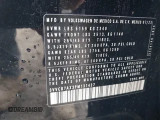 2023 Volkswagen Tiguan SE R-Line Black с VIN 3VVCB7AX3PM131427, выставлен на аукционе IAAI как лот 42314267 с пробегом 19 250 миль миль и . История ставок и продаж доступна на DreamBid. Изображение 9.
