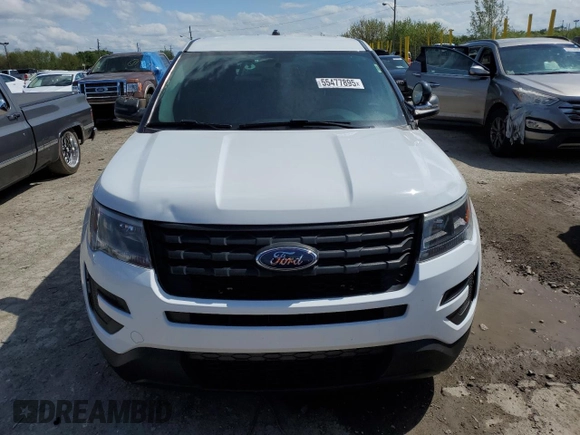 2017 Ford Police Interceptor Utility z VIN 1FM5K8AR4HGC78474, wystawiony jako Copart lot #55477895 z przebiegiem Nie podano mil oraz Szkody całkowita. Historia ofert i sprzedaży dostępna na DreamBid. Obrazek 5.