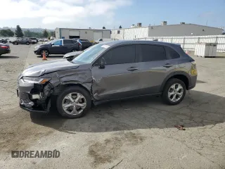 2023 Honda HR-V LX with VIN 3CZRZ2H30PM707849, listed as a Copart auction lot 56337495 with 26,589 mi miles and Salvage title. Bid and sale history available at DreamBid. Image 1.