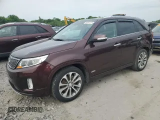 2015 Kia Sorento SX z VIN 5XYKWDA76FG604150, wystawiony jako Copart lot #59554275 z przebiegiem 106 285 mil mil oraz Czysty tytuł • Clean title. Historia ofert i sprzedaży dostępna na DreamBid. Obrazek 1.