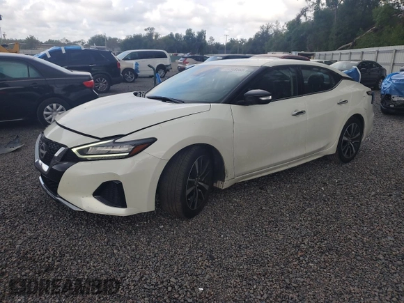 2023 Nissan Maxima SV with VIN 1N4AA6CV8PC511191, listed as a Copart auction lot 57969965 with 35,391 mi miles and Salvage title. Bid and sale history available at DreamBid. Image 1.