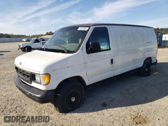 1999 Ford Econoline Cargo with VIN 1FTRE1424XHB23967, listed as a Copart auction lot 74820944 with 155,257 mi miles and Clean Title. Bid and sale history available at carsss.com. Image 1.