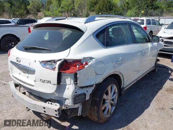 2017 Infiniti QX50 with VIN JN1BJ0RR0HM408741, listed as a IAAI auction lot 42031644 with 121,363 mi miles and . Bid and sale history available at DreamBid. Image 4.
