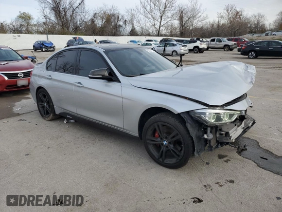 2017 BMW 3 Series 340i xDrive with VIN WBA8B7C31HA190096, listed as a Copart auction lot 82224424 with 89,531 mi miles and Salvage Title. Bid and sale history available at carsss.com. Image 4.