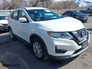 2017 Nissan Rogue SV with VIN KNMAT2MV9HP558445, listed as a IAAI auction lot 41637607 with 141,692 mi miles. Bid and sale history available at carsss.com. Image 1.