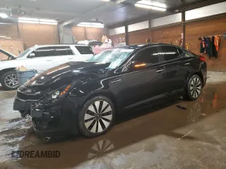 2013 Kia Optima SX with VIN 5XXGR4A63DG090568, listed as a Copart auction lot 59303545 with 239,651 mi miles and Salvage title. Bid and sale history available at DreamBid. Image 1.