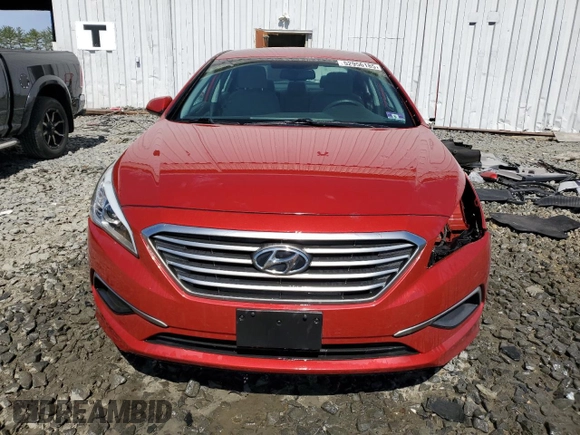 2017 Hyundai Sonata 2.4L with VIN 5NPE24AF1HH541003, listed as a Copart auction lot 52956185 with 86,756 mi miles and Salvage Title. Bid and sale history available at carsss.com. Image 5.