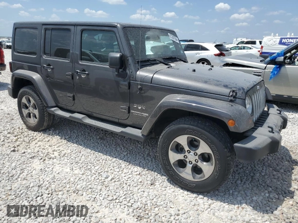 2018 Jeep Wrangler JK Unlimited Sahara with VIN 1C4BJWEG9JL812234, listed as a Copart auction lot 67287554 with 54,083 mi miles and Clean Title. Bid and sale history available at carsss.com. Image 4.