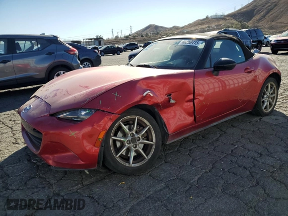 2017 Mazda MX-5 Miata Sport with VIN JM1NDAB78H0124135, listed as a Copart auction lot 88089415 with 145,338 mi miles and Salvage title. Bid and sale history available at DreamBid. Image 1.