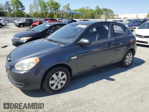 2008 Hyundai Accent GS with VIN KMHCM36C98U102546, listed as a Copart auction lot 52555415 with 159,468 mi miles and Salvage Title. Bid and sale history available at carsss.com. Image 1.
