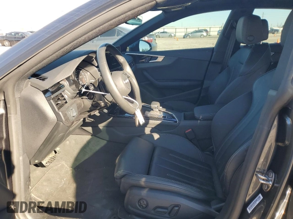 2022 Audi A5 Sportback S line Premium with VIN WAUDACF50NA031721, listed as a Copart auction lot 82432583 with 20,921 mi miles. Bid and sale history available at carsss.com. Image 7.