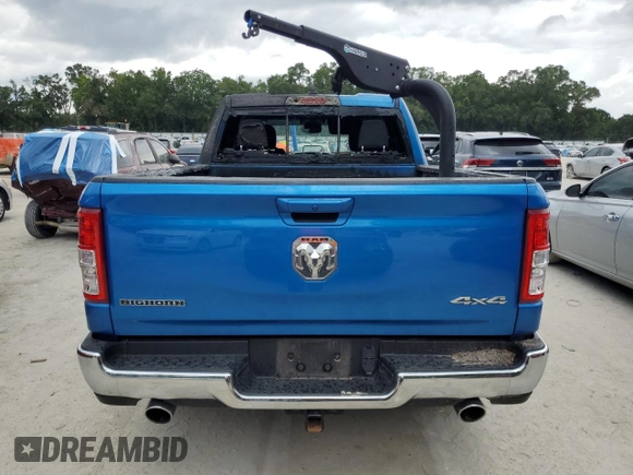 2022 Ram 1500 Big Horn with VIN 1C6SRFBT5NN202987, listed as a Copart auction lot 59354415 with Not provided miles and Non repairable. Bid and sale history available at DreamBid. Image 6.