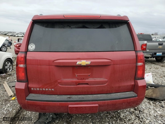 2015 Chevrolet Suburban LT with VIN 1GNSKJKC0FR686987, listed as a Copart auction lot 42695705 with 134,544 mi miles and Salvage Title. Bid and sale history available at carsss.com. Image 6.