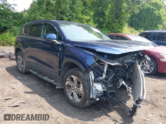 2021 Hyundai Santa Fe SE with VIN 5NMS1DAJXMH344025, listed as a IAAI auction lot 42477124 with 17,129 mi miles and . Bid and sale history available at DreamBid. Image 1.