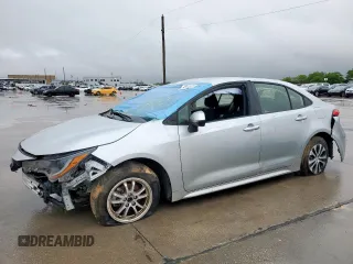 2022 Toyota Corolla Hybrid LE with VIN JTDEAMDE6N3011204, listed as a Copart auction lot 52041635 with 90,168 mi miles and Salvage Title. Bid and sale history available at carsss.com. Image 1.