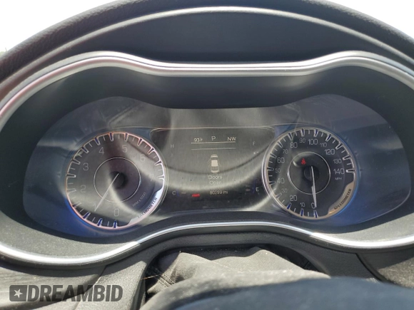 2015 Chrysler 200 Limited with VIN 1C3CCCABXFN677692, listed as a Copart auction lot 64976185 with 80,299 mi miles and Salvage title. Bid and sale history available at DreamBid. Image 9.