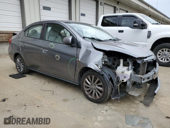 2019 Mitsubishi Mirage SE z VIN ML32F4FJ0KHF01110, wystawiony jako Copart lot #46901865 z przebiegiem 98 543 mil mil oraz Szkoda całkowita • Salvage title. Historia ofert i sprzedaży dostępna na DreamBid. Obrazek 4.