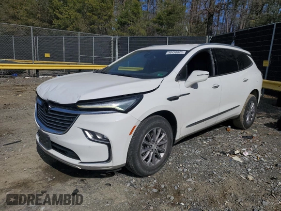 2022 Buick Enclave Essence with VIN 5GAERBKWXNJ108220, listed as a Copart auction lot 48430925 with 63,633 mi miles and Salvage Title. Bid and sale history available at carsss.com. Image 1.