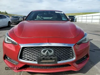 2017 Infiniti Q60 Red Sport 400 with VIN JN1FV7EL3HM701520, listed as a Copart auction lot 57169565 with 103,761 mi miles and Salvage title. Bid and sale history available at DreamBid. Image 5.
