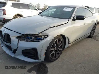 2023 BMW 4 Series M440i with VIN WBA63AW02PFN40551, listed as a IAAI auction lot 41230910 with 23,526 mi miles and . Bid and sale history available at DreamBid. Image 17.