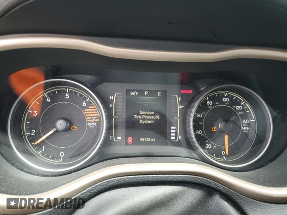 2016 Jeep Cherokee Sport with VIN 1C4PJMAB4GW203807, listed as a Copart auction lot 61429655 with 96,128 mi miles and Salvage title. Bid and sale history available at DreamBid. Image 9.