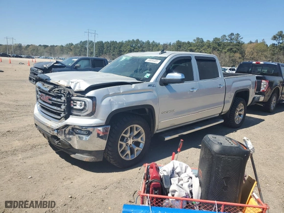2018 GMC Sierra 1500 SLT with VIN 3GTU2NEC6JG107675, listed as a Copart auction lot 49834485 with 174,127 mi miles and Salvage Title. Bid and sale history available at carsss.com. Image 1.