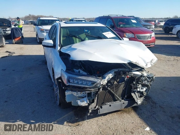 2020 Acura TLX w/Technology Pkg with VIN 19UUB2F45LA003249, listed as a IAAI auction lot 41730734 with 43,236 mi miles. Bid and sale history available at carsss.com. Image 1.