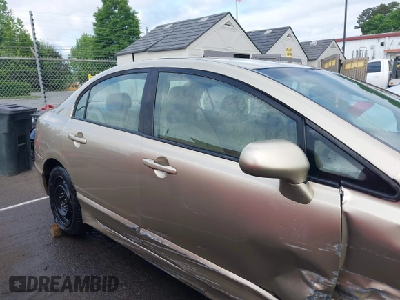 2008 Honda Civic LX with VIN 1HGFA16518L099505, listed as a IAAI auction lot 42138877 with 245,046 mi miles and . Bid and sale history available at DreamBid. Image 13.