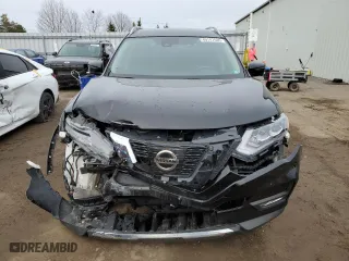 2017 Nissan Rogue SL with VIN 5N1AT2MV0HC869636, listed as a Copart auction lot 49747685 with 205,289 mi miles and Salvage Title. Bid and sale history available at carsss.com. Image 5.
