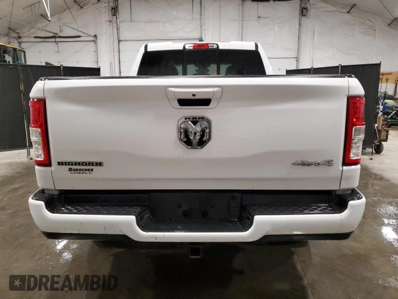 2020 Ram 1500 Big Horn with VIN 1C6RRFBG9LN290053, listed as a Copart auction lot 81837844 with 75,010 mi miles and Clean Title. Bid and sale history available at carsss.com. Image 6.