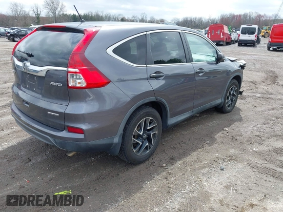 2016 Honda CR-V SE with VIN 2HKRM4H47GH670877, listed as a IAAI auction lot 41952201 with 152,394 mi miles and . Bid and sale history available at carsss.com. Image 4.