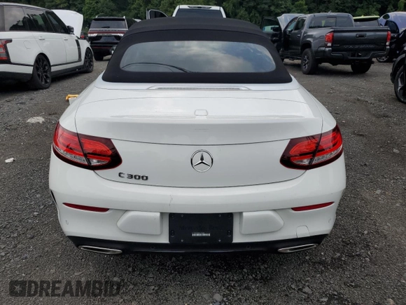 2023 Mercedes-Benz C 300 with VIN W1KWK8DB2PG119688, listed as a Copart auction lot 66155854 with 13,186 mi miles and Salvage Title. Bid and sale history available at DreamBid. Image 6.