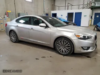2014 Kia Cadenza Premium with VIN KNALN4D77E5125016, listed as a Copart auction lot 69007094 with 120,347 mi miles and Salvage Title. Bid and sale history available at carsss.com. Image 4.