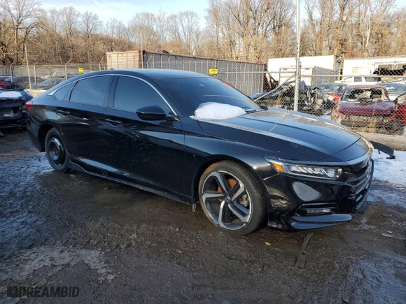 2020 Honda Accord Sedan Sport with VIN 1HGCV1F3XLA085595, listed as a Copart auction lot 86136864 with 0 mi miles and Salvage Title. Bid and sale history available at carsss.com. Image 4.