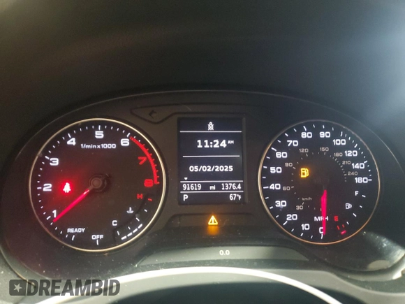 2016 Audi A3 Premium with VIN WAUB8GFF3G1040581, listed as a Copart auction lot 50215385 with 91,619 mi miles and Salvage Title. Bid and sale history available at DreamBid. Image 9.