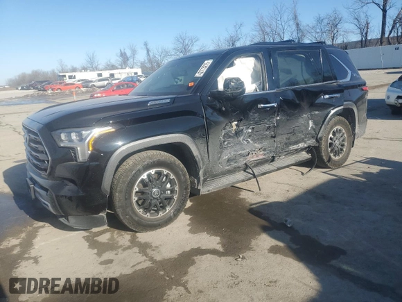 2023 Toyota Sequoia SR5 with VIN 7SVAAABA4PX016500, listed as a Copart auction lot 42773275 with Not Provided miles and Salvage Title. Bid and sale history available at carsss.com. Image 1.
