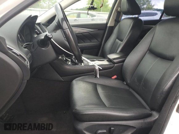 2015 Infiniti Q50 with VIN JN1BV7AP7FM356450, listed as a Copart auction lot 54594765 with 136,096 mi miles and Salvage title. Bid and sale history available at DreamBid. Image 7.