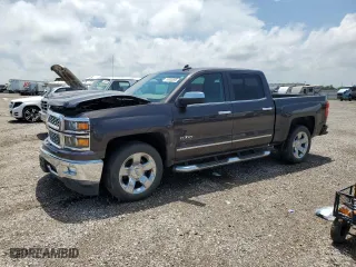 2015 Chevrolet Silverado 1500 LTZ with VIN 3GCPCSEC4FG260894, listed as a Copart auction lot 53303805 with 80,024 mi miles and Salvage Title. Bid and sale history available at carsss.com. Image 1.