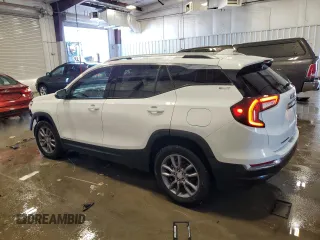 2023 GMC Terrain SLT with VIN 3GKALVEG1PL115626, listed as a Copart auction lot 44597285 with 39,047 mi miles and Salvage Title. Bid and sale history available at carsss.com. Image 2.